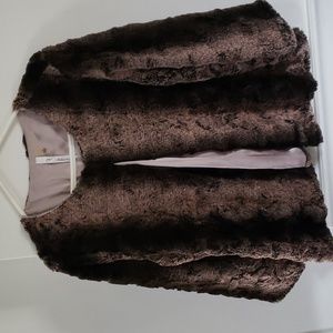 Faux fur shawl